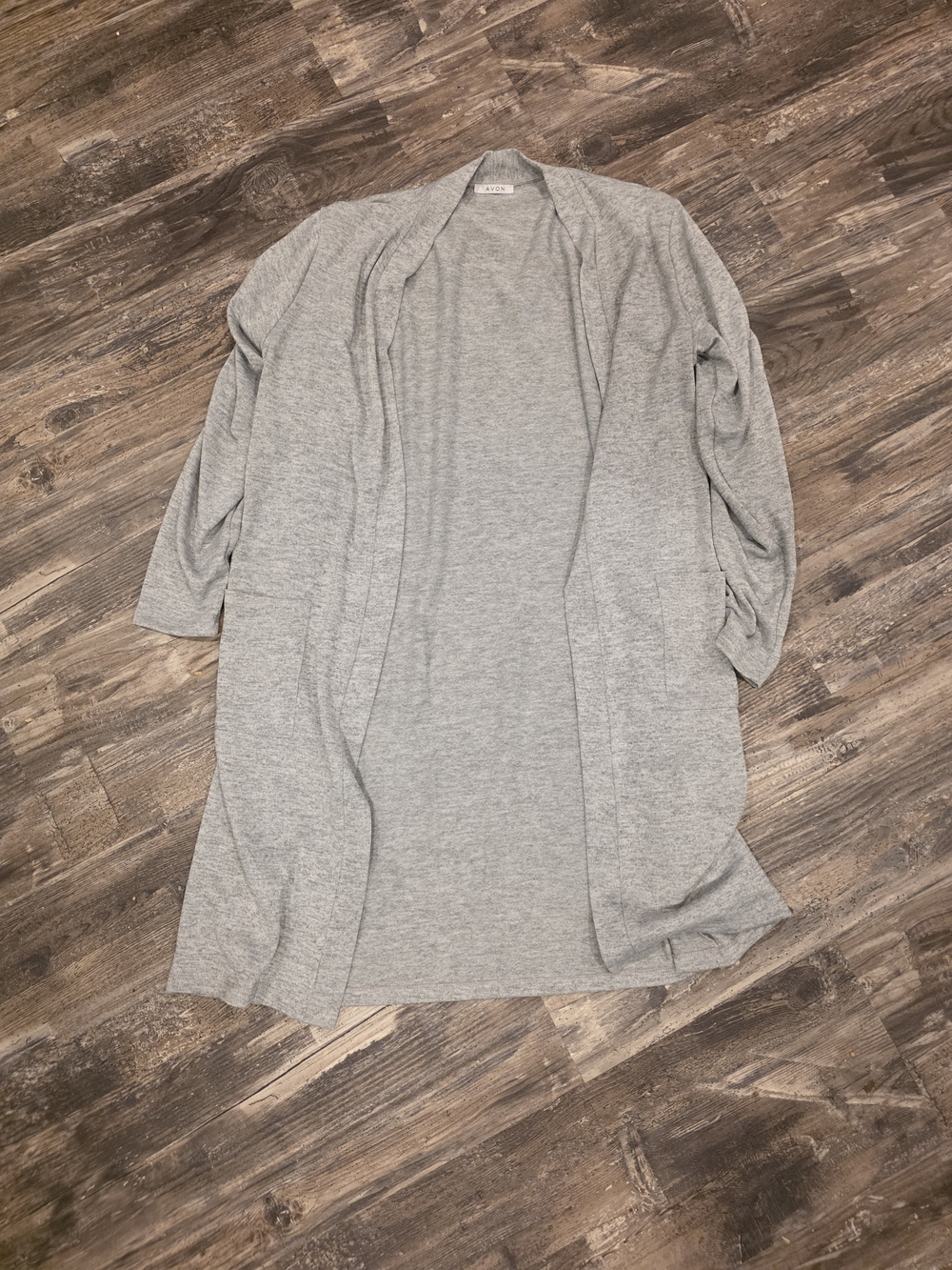 Avon Light Gray Open-Front Women’s Cardigan